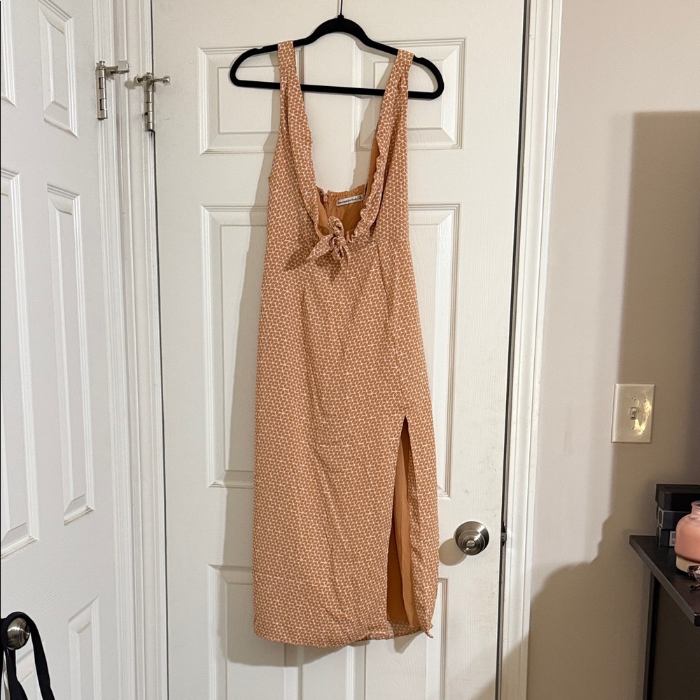 Abercrombie & Fitch Backless Tan Dress
